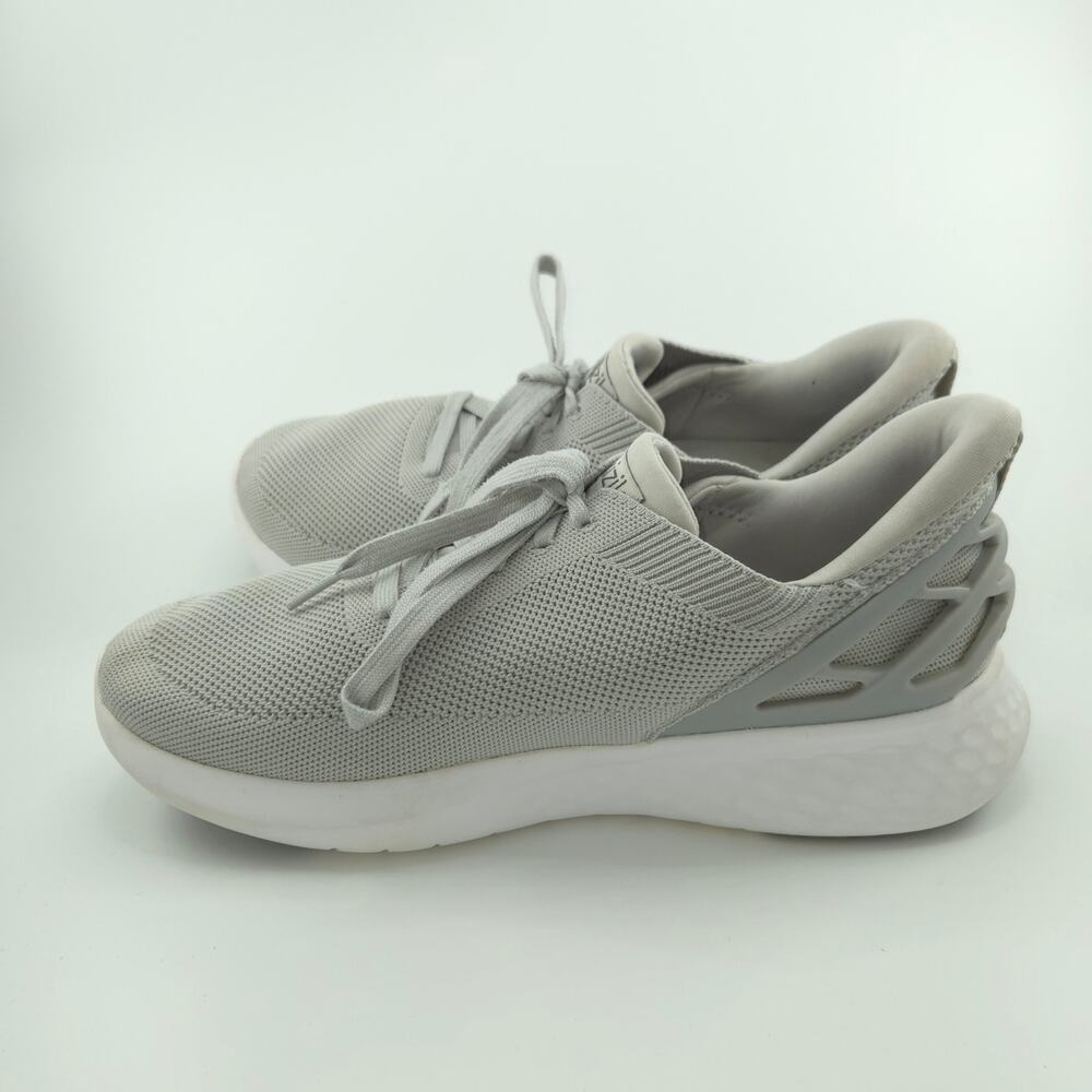 Kizik Athens Hands-free Slip-on Men's Size 8.5 Wide Gray White Sneakers - Picture 5 of 13